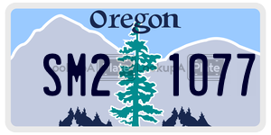 SM21077  license plate in OR