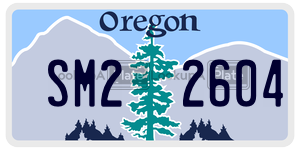 SM22604  license plate in OR