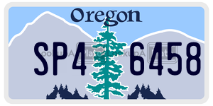 SP46458  license plate in OR
