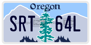 SRT64L  license plate in OR