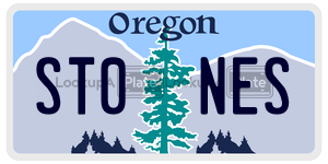 ST0NES  license plate in OR