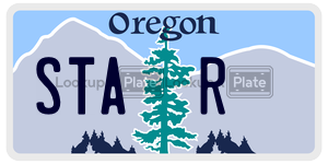 STAR  license plate in OR