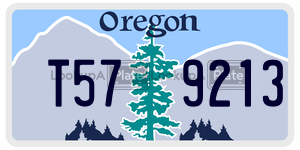 T579213 license plate in Oregon