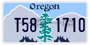 T581710  license plate in OR