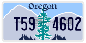 T594602  license plate in OR