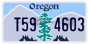 T594603  license plate in OR