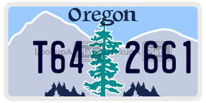 T642661  license plate in OR