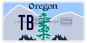 TB  license plate in OR
