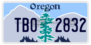 TB02832  license plate in OR