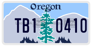 TB10410  license plate in OR