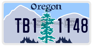 TB11148  license plate in OR