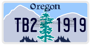 TB21919  license plate in OR