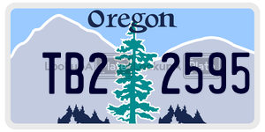 TB22595  license plate in OR