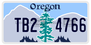 TB24766  license plate in OR