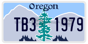 TB31979 license plate in Oregon