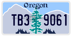 TB39061  license plate in OR