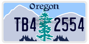 TB42554  license plate in OR