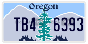 TB46393  license plate in OR