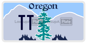 TT  license plate in OR