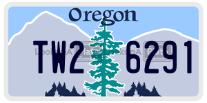 TW26291  license plate in OR