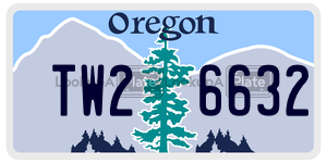 TW26632  license plate in OR