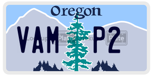 VAMP2  license plate in OR