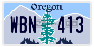 WBN413 license plate in Oregon