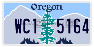 WC15164  license plate in OR