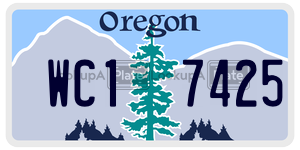 WC17425  license plate in OR