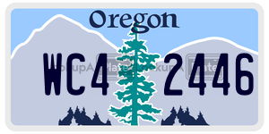 WC42446  license plate in OR