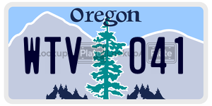 WTV041  license plate in OR