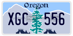 XGC556  license plate in OR