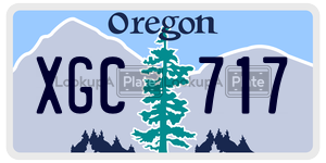 XGC717  license plate in OR