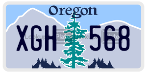 XGH568  license plate in OR