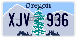 XJV936  license plate in OR