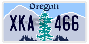 XKA466  license plate in OR