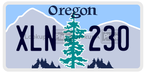 XLN230  license plate in OR