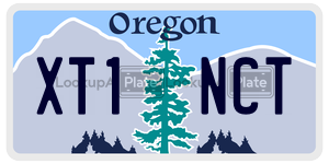 XT1NCT  license plate in OR
