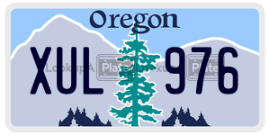 XUL976  license plate in OR