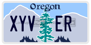XYVER  license plate in OR