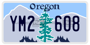 YM2608  license plate in OR