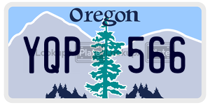 YQP566  license plate in OR