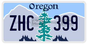 ZHC399  license plate in OR