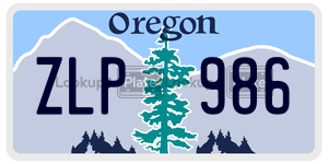 ZLP986  license plate in OR