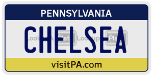 CHELSEA  license plate in PA