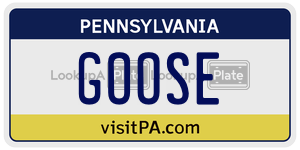 GOOSE  license plate in PA
