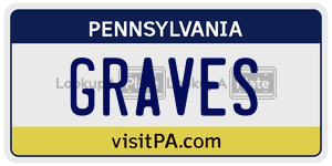 GRAVES  license plate in PA