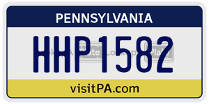 HHP1582  license plate in PA