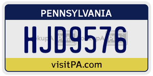 HJD9576  license plate in PA