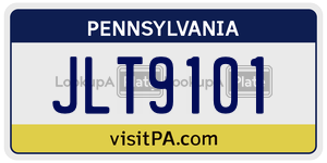 JLT9101  license plate in PA